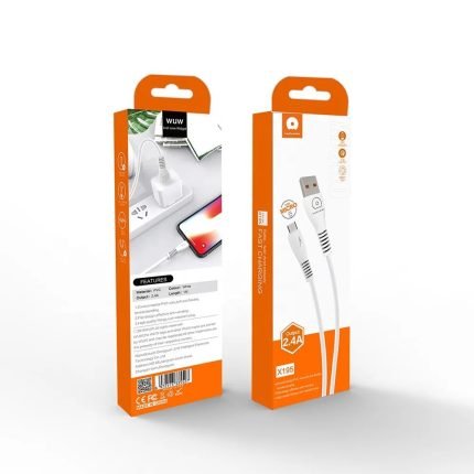 کابل شارژ USB به Micro USB مدل X195 | خروجی 2.4 آمپر