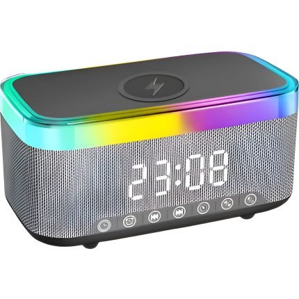 اسپیکر بلوتوثی چندمنظوره با نور RGB و شارژ وایرلس